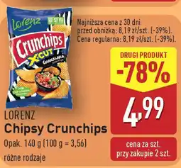 ALDI Lorenz chipsy crunchips oferta