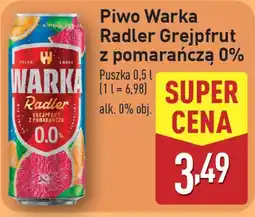 Piwo Warka Radler Grejpfrut z pomarańczą 0%