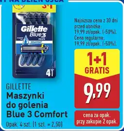 ALDI Gillette maszynki do golenia blue 3 comfort oferta