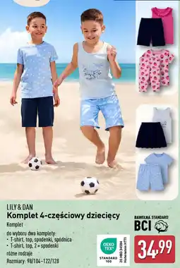 ALDI Lily & dan komplet 4-częściowy dziecięcy oferta
