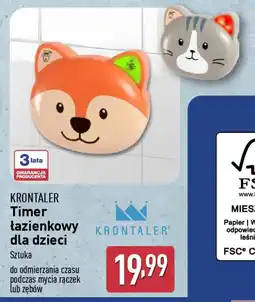 ALDI Krontaler timer łazienkowy dla dzieci oferta