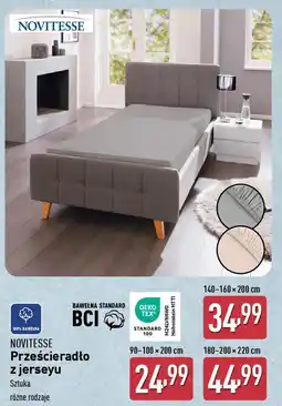 ALDI Novitesse prześcieradło z jerseyu oferta
