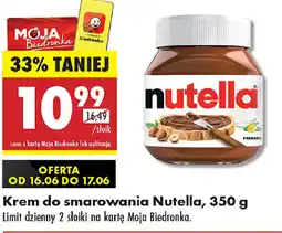 Biedronka Krem do smarowania Nutella oferta