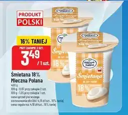 Polomarket Śmietana Mleczna Polana oferta