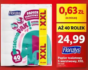 Lidl FLORALYS Papier toaletowy 3-warstwowy, XXL oferta