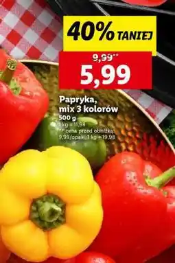 Lidl Papryka, mix 3 kolorów oferta