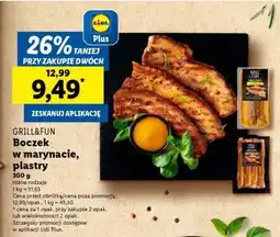 Lidl GRILL&FUN Boczek w marynacie, plastry oferta