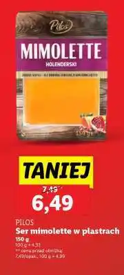 Lidl PILOS Ser mimolette w plastrach oferta