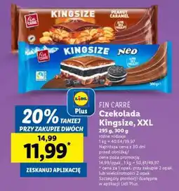 Lidl FIN CARRÉ Czekolada Kingsize, XXL oferta