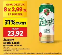 Lidl Žatecký Světlý Ležák oferta
