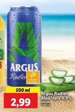 Lidl Argus Radler aloe vera 0,0% oferta