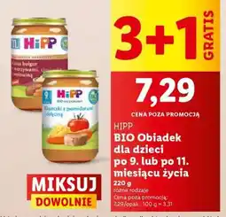Lidl HIPP BIO Obiadek dla dzieci oferta