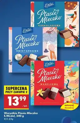 Biedronka Czekoladki waniliowe E. wedel ptasie mleczko oferta