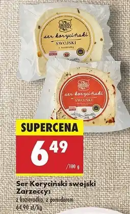Biedronka Ser koryciński swojski z kozieradką Zarzeccy oferta