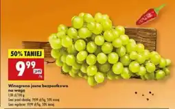 Biedronka Winogrono jasne bezpestkowe na wagę oferta