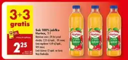 Biedronka Sok 100% jabłko Hortex, 1 l oferta