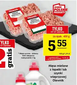 Gram Market Mięso mielone z łopatki lub szynki wieprzowej olewnik oferta