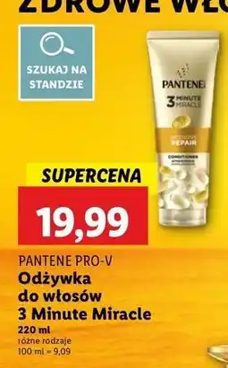 Lidl Odżywka 3 minute miracle intensive repair Pantene Pro-V oferta