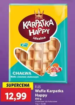Lidl Wafelki kokosowe Karpatka Happy oferta