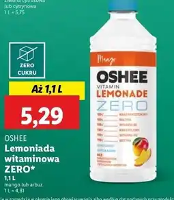 Lidl Lemoniada arbuz Oshee Vitamin Lemonade Zero oferta