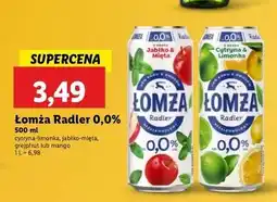 Lidl Piwo Łomża Radler 0.0% Mango oferta