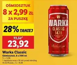 Lidl Piwo Warka oferta