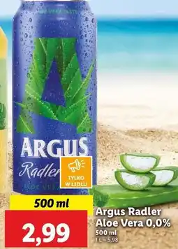 Lidl Piwo Argus Radler Aloe Vera oferta