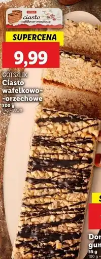 Lidl Ciasto wafelkowo-orzechowe Gotszlik oferta