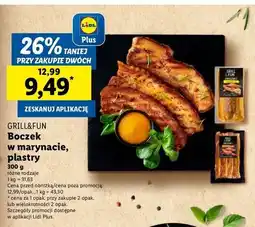 Lidl Boczek plastry w marynacie z wędzoną papryką Grill And Fun oferta