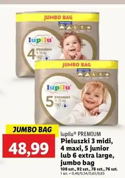 Lidl Pieluchy extra large 6 Lupilu Premium oferta