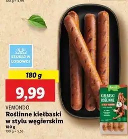Lidl Kiełbaski roślinne węgierskie Vemondo oferta