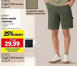 Lidl Szorty męskie 50-58 Livergy oferta