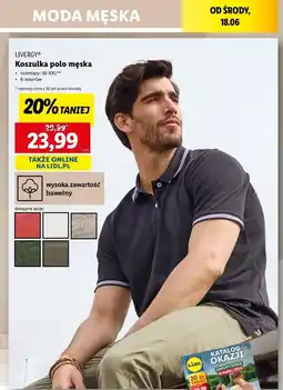Lidl Koszulka polo męska m-xxl Livergy oferta