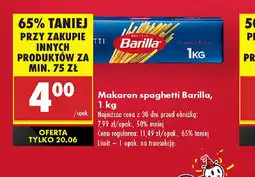 Biedronka Makaron spaghetti Barilla oferta