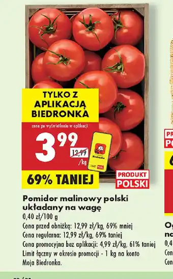 Biedronka Pomidor malinowy polski oferta