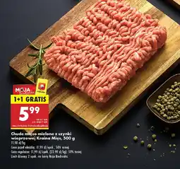 Biedronka Chude mięso mielone z szynki wieprzowej Kraina Mięs oferta