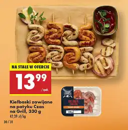 Biedronka Kiełbaski zawijane na patyku Czas na Grill oferta