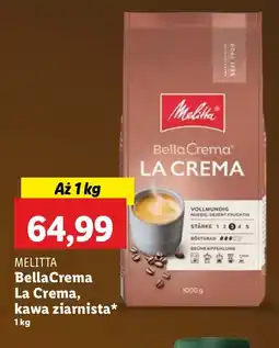 Lidl Kawa bella crema la crema Melitta oferta