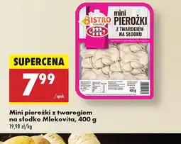 Biedronka Mini pierożki z twarogiem na słodko Mlekovita oferta