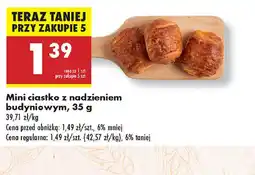Biedronka Mini ciastko z nadzieniem budyniowym oferta