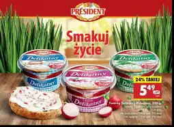 Biedronka Twaróg delikatny ze szczypiorkiem President oferta