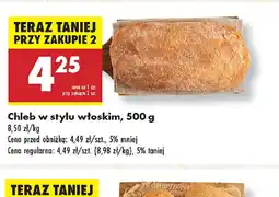Biedronka Chleb w stylu włoskim oferta
