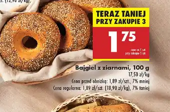 Biedronka Bajgiel z ziarnami oferta