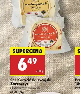 Biedronka Ser Koryciński swojski Zarzoccy oferta