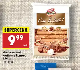Biedronka Maślane rurki waflowe Lumar oferta