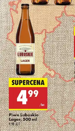 Biedronka Piwo Lubuskie Lager oferta