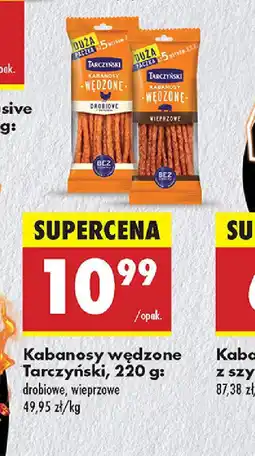 Biedronka Kabanosy wędzone Tarczyński oferta