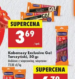 Biedronka Kabanosy Exclusive Go! Tarczyński oferta