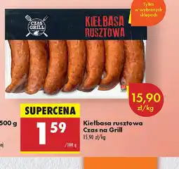 Biedronka Kiełbasa rusztowa Czas na Grill oferta