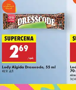 Biedronka Lody Algida Dresscode oferta